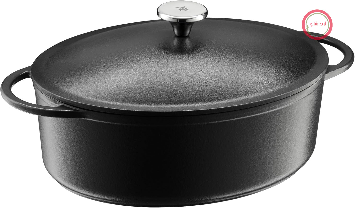 ماهیتابه چدنی WMF مناسب فر با درب، 5 لیتر، چدنی، سازگار با القا، لعابی، درب چدنی، ظرف قابلمه 30 در 23.5 سانتی‌متر