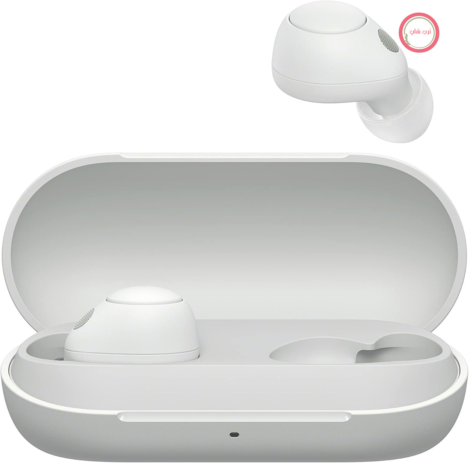 هدفون بی‌سیم بلوتوث سونی WF-C700N با قابلیت حذف نویز (هدفون کوچک و سبک با اتصال چند نقطه‌ای بلوتوث، IPX4، تا 20 ساعت عمر باتری، شارژ سریع، iOS و اندروید) سفید