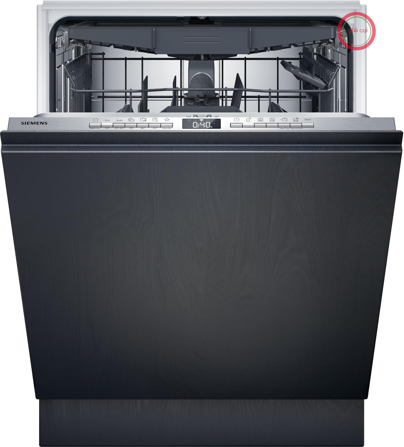 ماشین ظرفشویی زیمنس iQ300 XXL، سایز 60 سانتی‌متر، مدل SX73EX22CE، کاملاً یکپارچه، لولای متغیر، ساخت آلمان، شروع هوشمند، سرعت متغیر پلاس، سه‌گانه، چراغ کناری، منطقه شستشوی متمرکز، توقف کامل شستشو (aquaStop)، اتصال خانگی