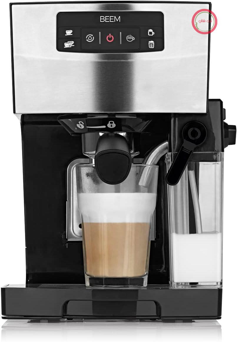 دستگاه اسپرسوساز BEEM ESPRESSO-CLASSICO II - 15 بار | استیل ضد زنگ با مخزن شیر، کف شیر قابل تنظیم به صورت جداگانه | سیستم ترموبلاک، گرمکن فنجان، شامل قاشق ترکیبی/دستمال