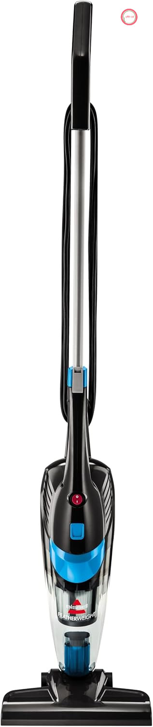 جاروبرقی بیسل 2024N مدل Featherweight Pro Stick با قابلیت جدا شدن دستی، بدون کیسه، سیمی، تیتانیومی و آبی، 450 وات