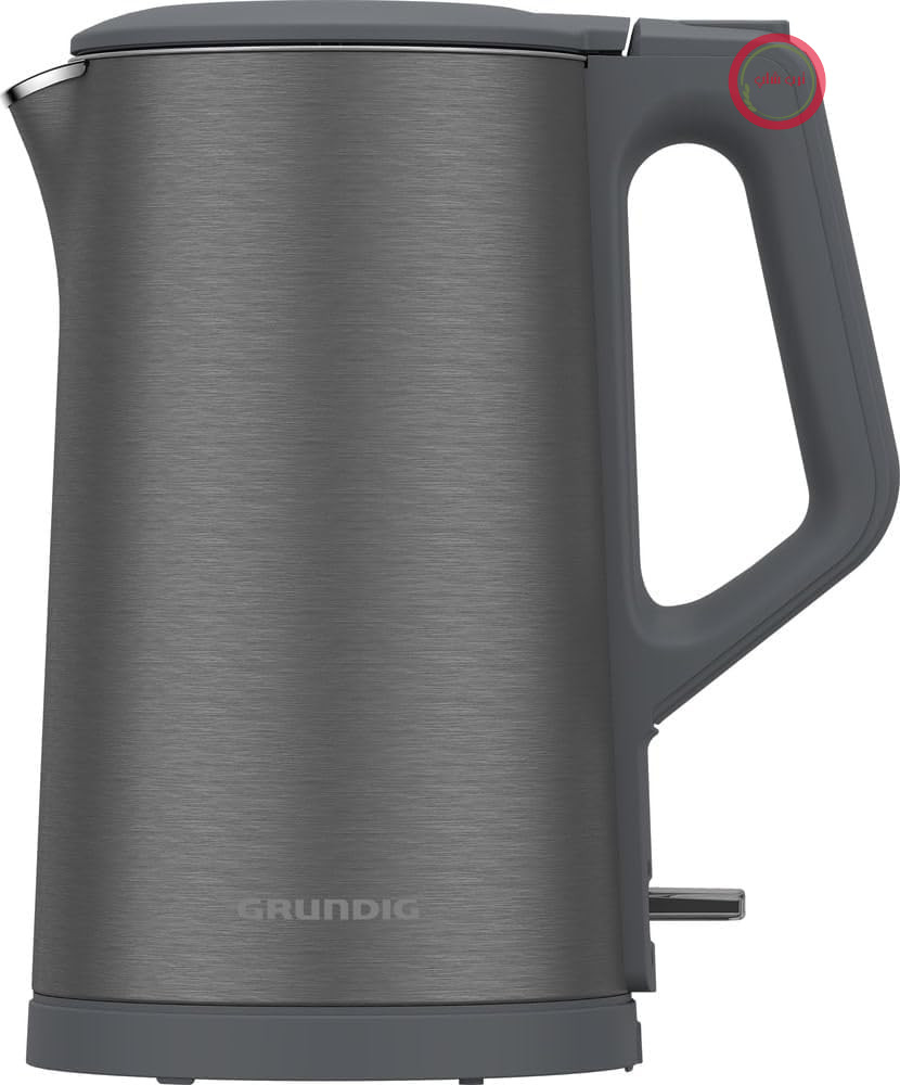 کتری Grundig - WK 7340 - قدرت 2150 وات - المنت حرارتی از جنس استیل ضد زنگ - پایه 360 درجه - خاموش شدن خودکار و محافظت در برابر جوش آمدن و خشک شدن - ظرفیت 1.5 لیتر - طراحی تیره Inox