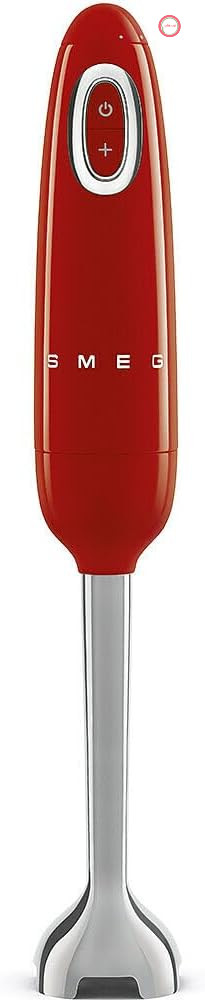 همزن دستی Smeg HBF11RDEU با عملکرد توربو و سیستم برش Flowblend، دسته ضد لغزش، قرقره کابل یکپارچه، لوازم جانبی شامل نمی‌شود، قدرت ۷۰۰ وات، قرمز