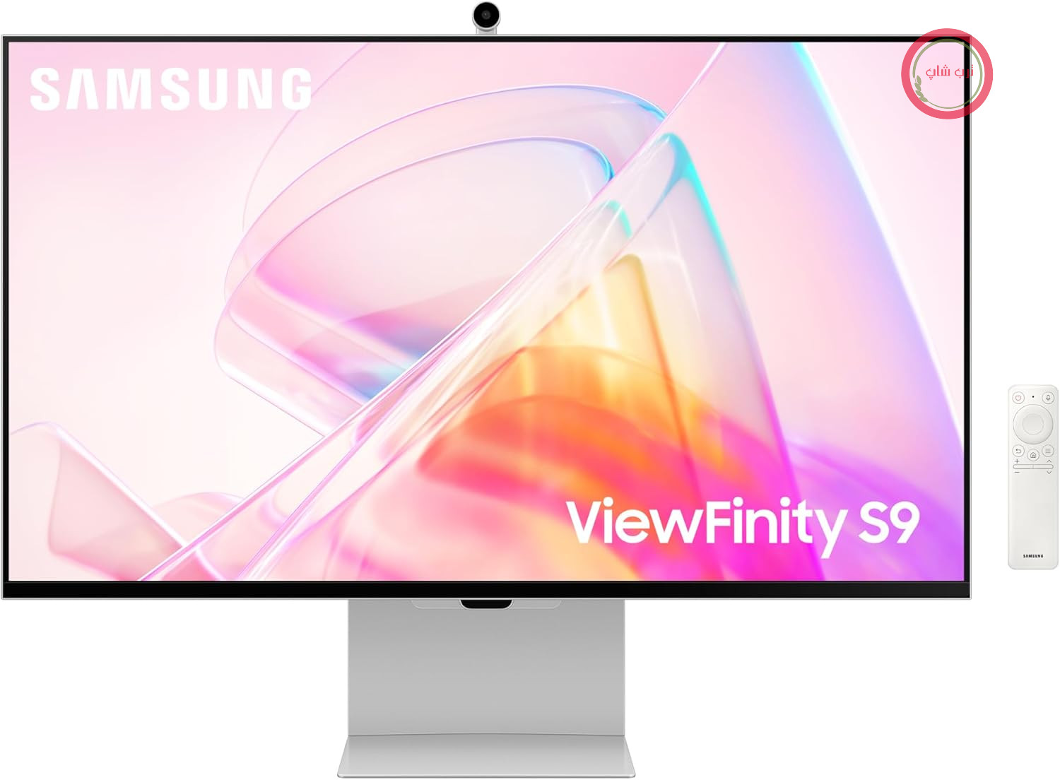 مانیتور کامپیوتر سامسونگ ViewFinity S90PC با وضوح بالا و کیفیت 5K، 27 اینچ، Thunderbolt 4، DisplayPort، صفحه نمایش مات، دوربین 4K باریک، طراحی فلزی باریک، AirPlay، تلویزیون هوشمند، هاب بازی، LS27C902PAUXEN