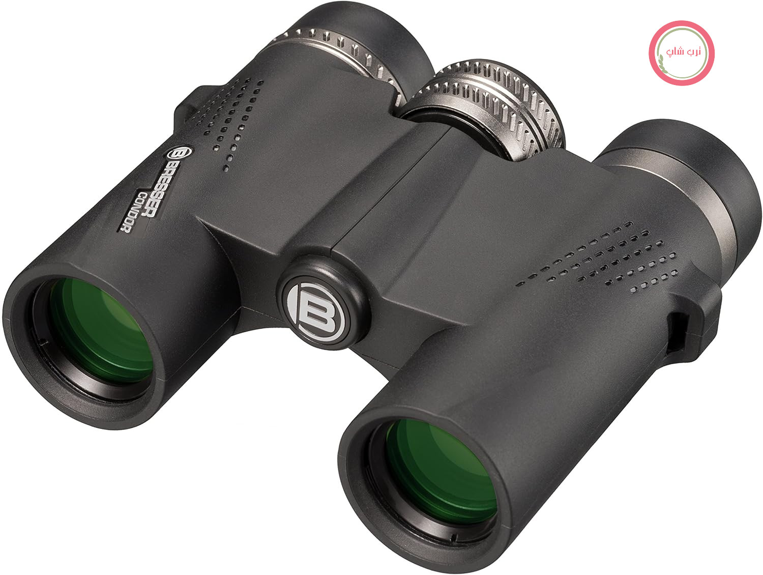 دوربین دوچشمی Bresser Condor 8x25 میلی‌متری با منشورهای شیشه‌ای BaK-4، پوشش چندگانه UR برای کنتراست بیشتر، و محفظه ضد آب و پر شده با نیتروژن، مشکی | بزرگنمایی 8 برابر، 352 گرم سبک، مناسب برای افراد عینکی، منشورهای BaK4 با پوشش کامل چند لایه، پر شده با نیتروژن