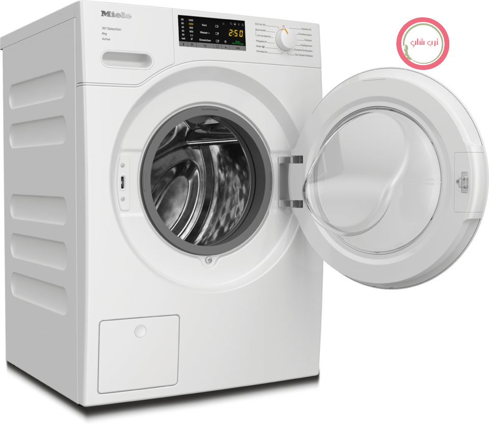 ماشین لباسشویی Miele مدل WSA123 WCS 8kg Active، ظرفیت ۸ کیلوگرم، سرعت چرخش ۱۴۰۰ دور در دقیقه، آزمایش شده برای ۲۰ سال مراقبت کامل از لباس‌ها، ۲۵ سال گارانتی موتور