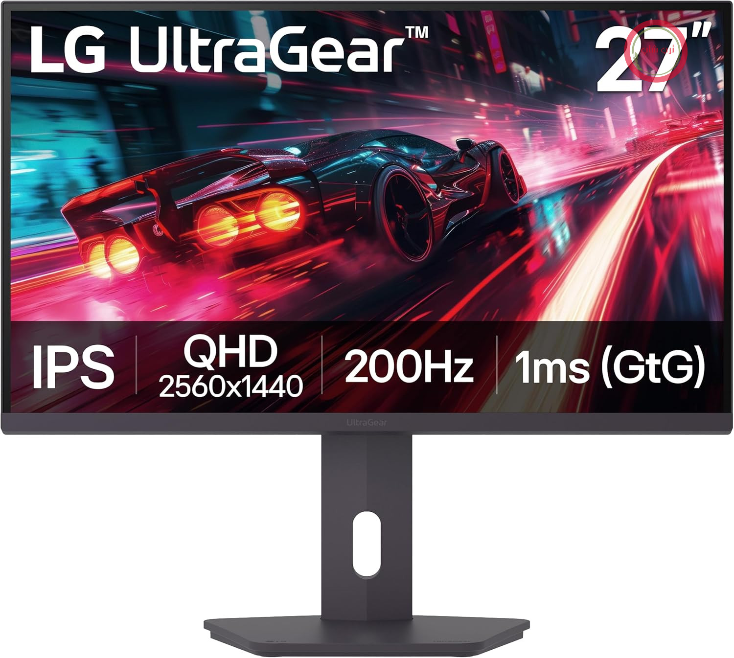 مانیتور گیمینگ ۲۷ اینچی ال‌جی IPS با کیفیت QHD و وضوح تصویر ۲۵۶۰ در ۱۴۴۰ پیکسل از نوع LG 27G610A-B، نرخ نوسازی ۲۰۰ هرتز