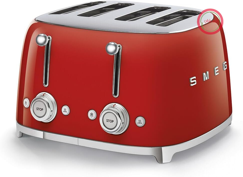 توستر اسمگ ایتالیا Smeg مدل TSF03RDEU قرمز چهار اسلات