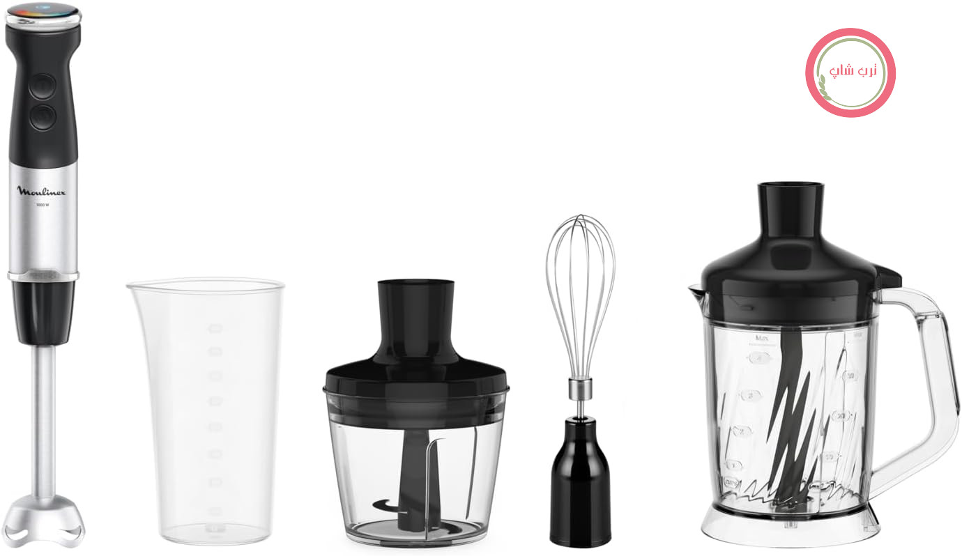گوشت‌کوب برقی مولینکس فرانسه Moulinex مدل QuickChef+ DD67L8 – قدرت ۱۰۰۰ وات، تیغه Powelix