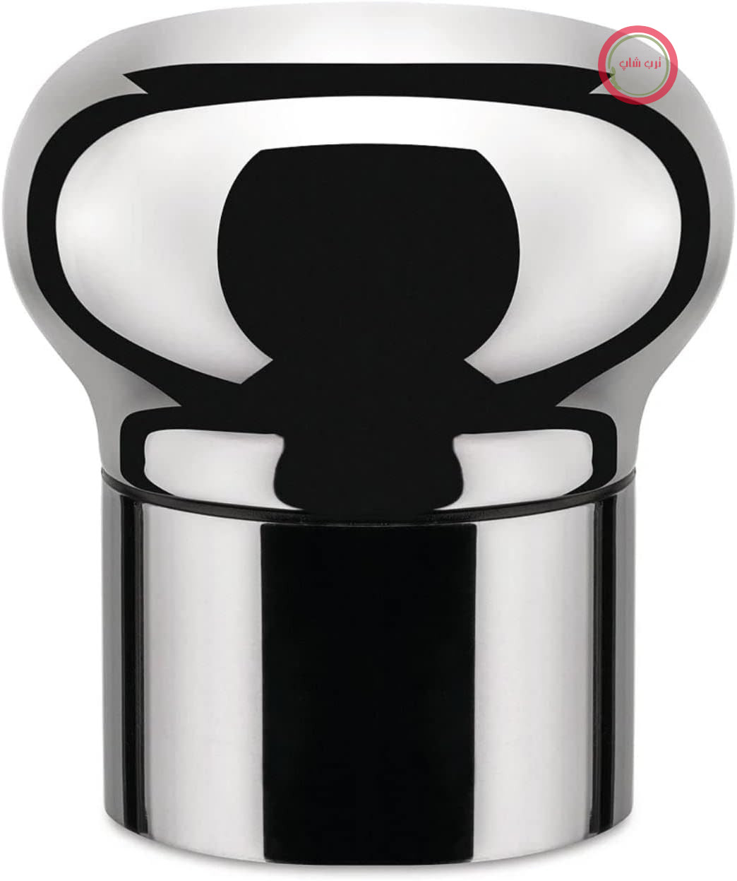 درپوش بطری شراب Alessi GIA12 Noè ساخته شده از استیل ضد زنگ 18/10، صیقل داده شده تا درخشندگی بالایی داشته باشد