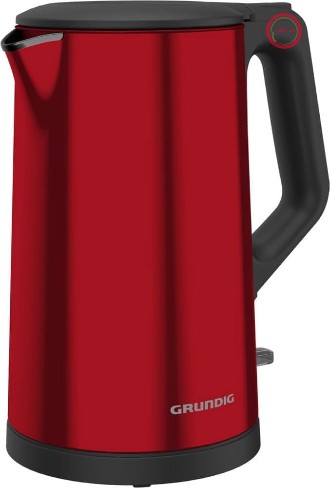 کتری استیل ضد زنگ Grundig - WK 8340 - ظرفیت 1.7 لیتر - المنت گرمایشی مخفی - نشانگر سطح آب یکپارچه - محل نگهداری سیم - 25 x 22 x 15 سانتی متر - رزگلد