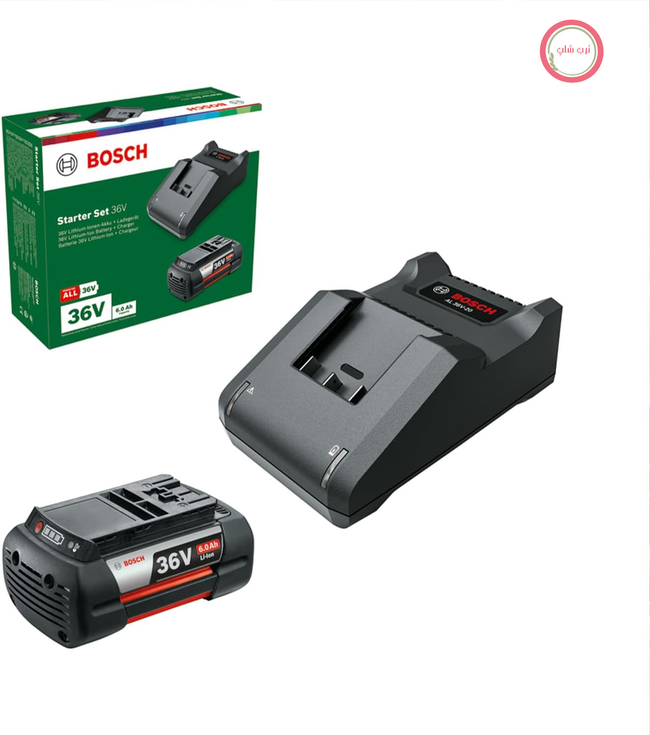 مجموعه استارتر باتری و شارژر بوش ۳۶ ولت Bosch