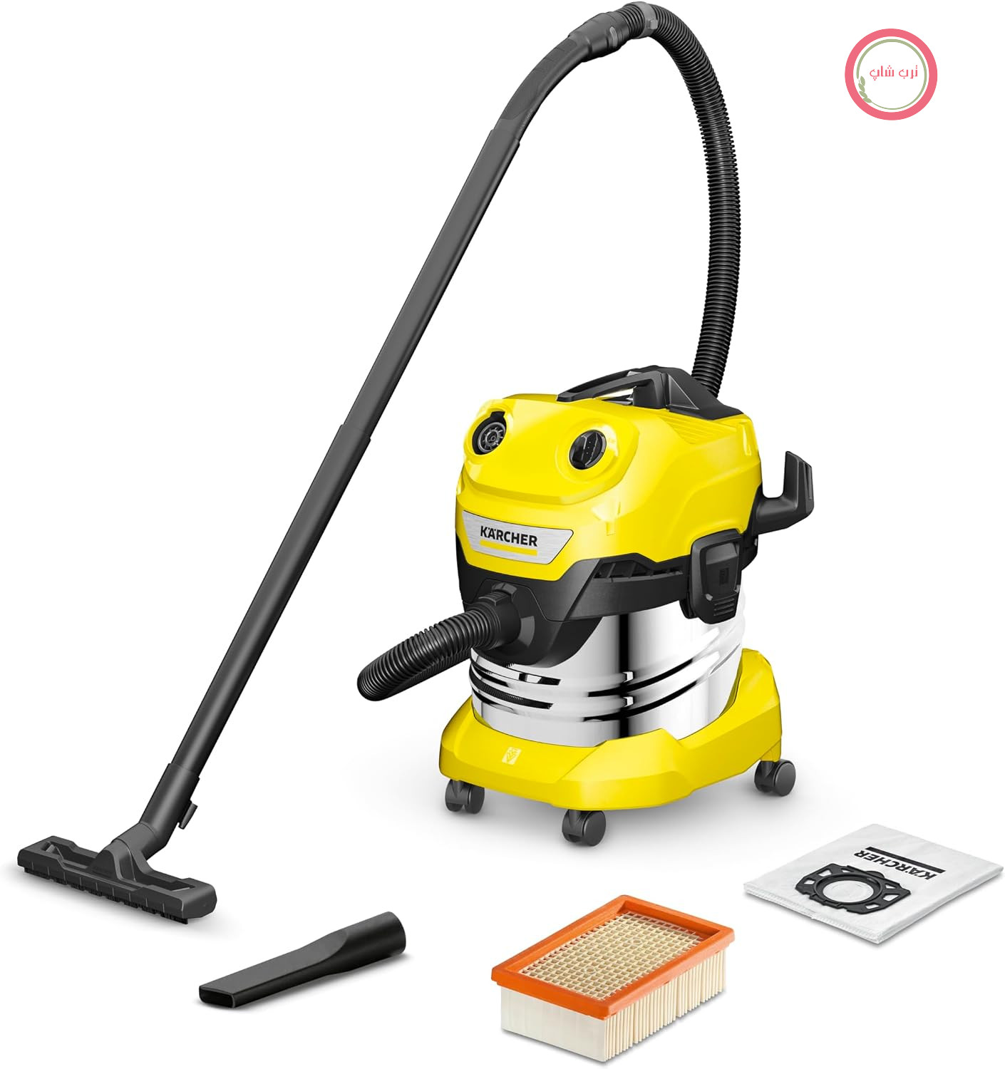 جاروبرقی صنعتی کرشر آلمان Kärcher WD 4 S V-20/5/22، آب و خاک، 1000 وات