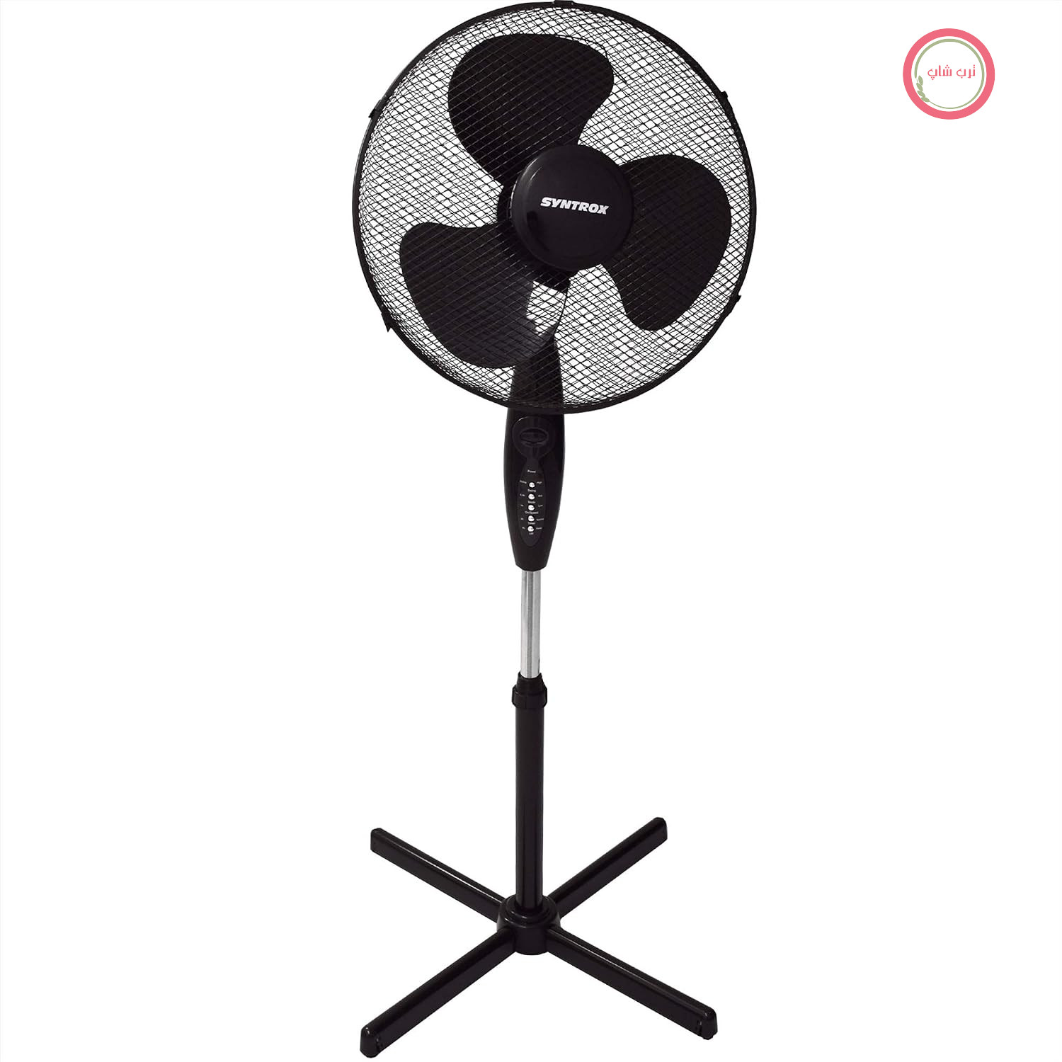 پنکه ایستاده سینتروکس آلمان Syntrox  SVT-50W با کنترل از راه دور، فن پایه نوسانی