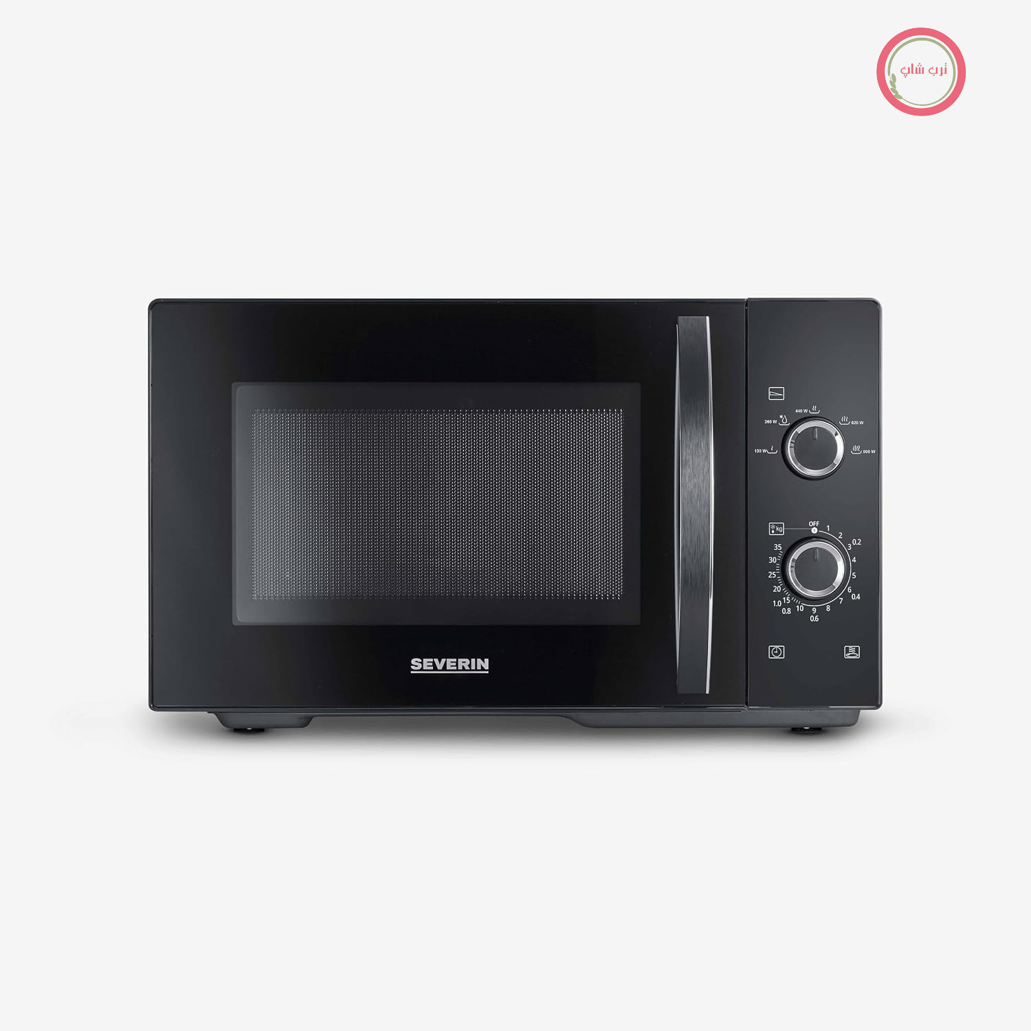مایکروویو SEVERIN Solo، مایکروویو برای یخ‌زدایی و گرم کردن، مایکروویو با صفحه گردان برای توزیع یکنواخت گرما، ظرفیت 25 لیتر، مشکی، MW 7888