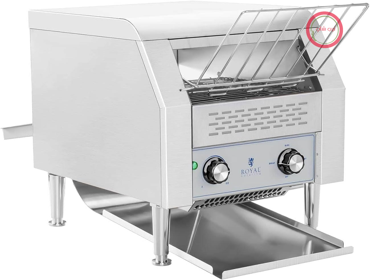 توستر ریلی صنعتی رویال کترینگ آلمان Royal Catering مدل RCKT-1940، بدنه استیل
