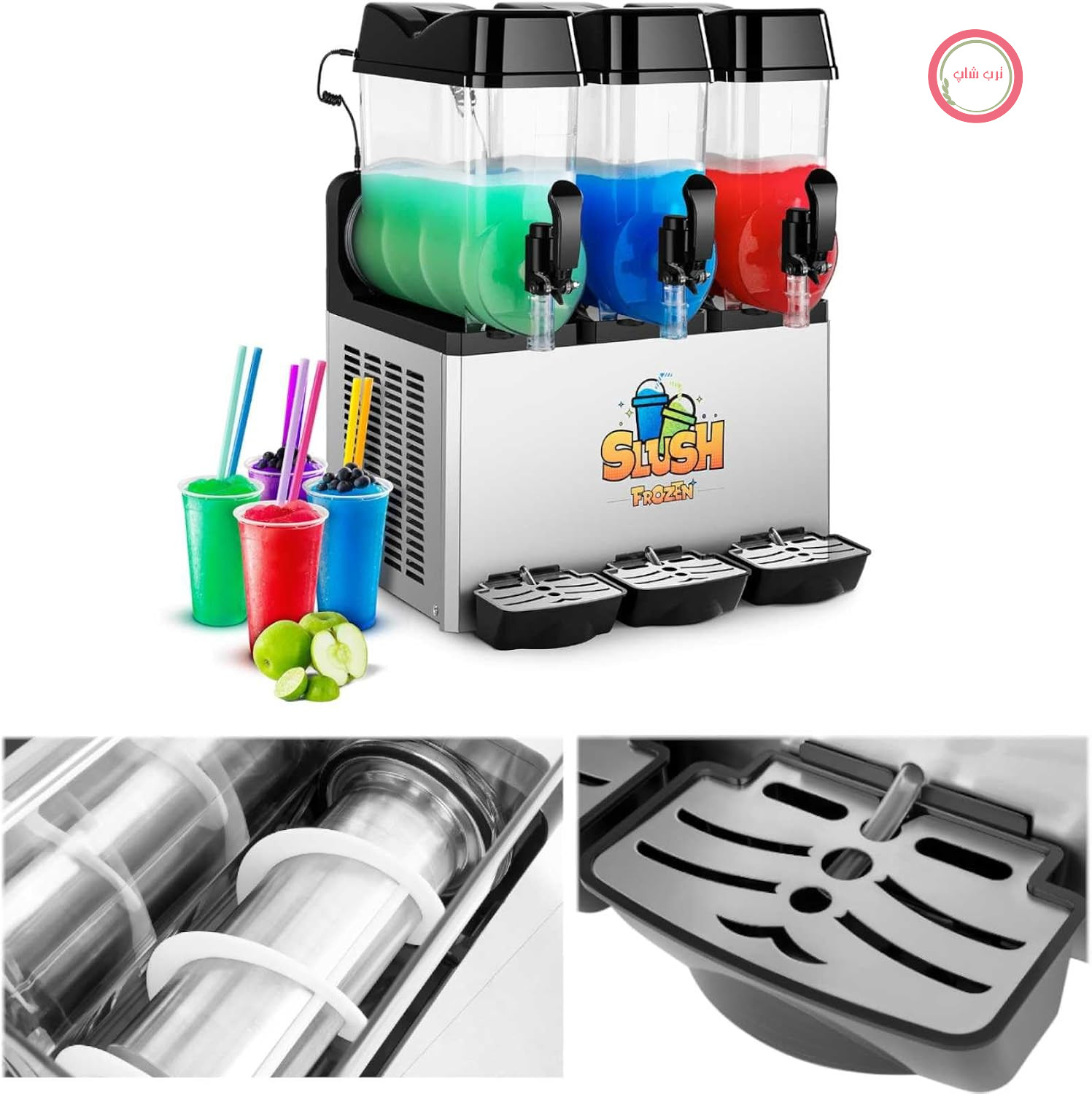 دستگاه یخ در بهشت ساز رویال کترینگ آلمان اسلاشی ساز Royal Catering RCSL 3/12 بدون BPA، چرخه کاری 8-12 ساعته، روشنایی LED