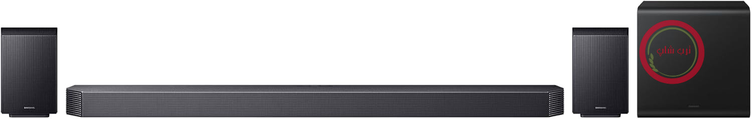 ساندبار سامسونگ Samsung مدل HW-Q935GH / Q930H سری Q با صدای فراگیر ۹.۱.۴ کاناله برای تلویزیون، ساب ووفر دوگانه بی‌سیم ۶.۵ اینچی، بلندگوهای عقب ۲.۰.۲ اینچی، دالبی اتموس بی‌سیم و DTS:X، SpaceFit Sound Pro، Q-Symphony، الکسا