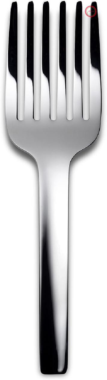 چنگال اسپاگتی طرح‌دار Alessi Tibidabo KL13، استیل ضد زنگ 18/10، براق، 4 × 27 × 40 سانتی‌متر