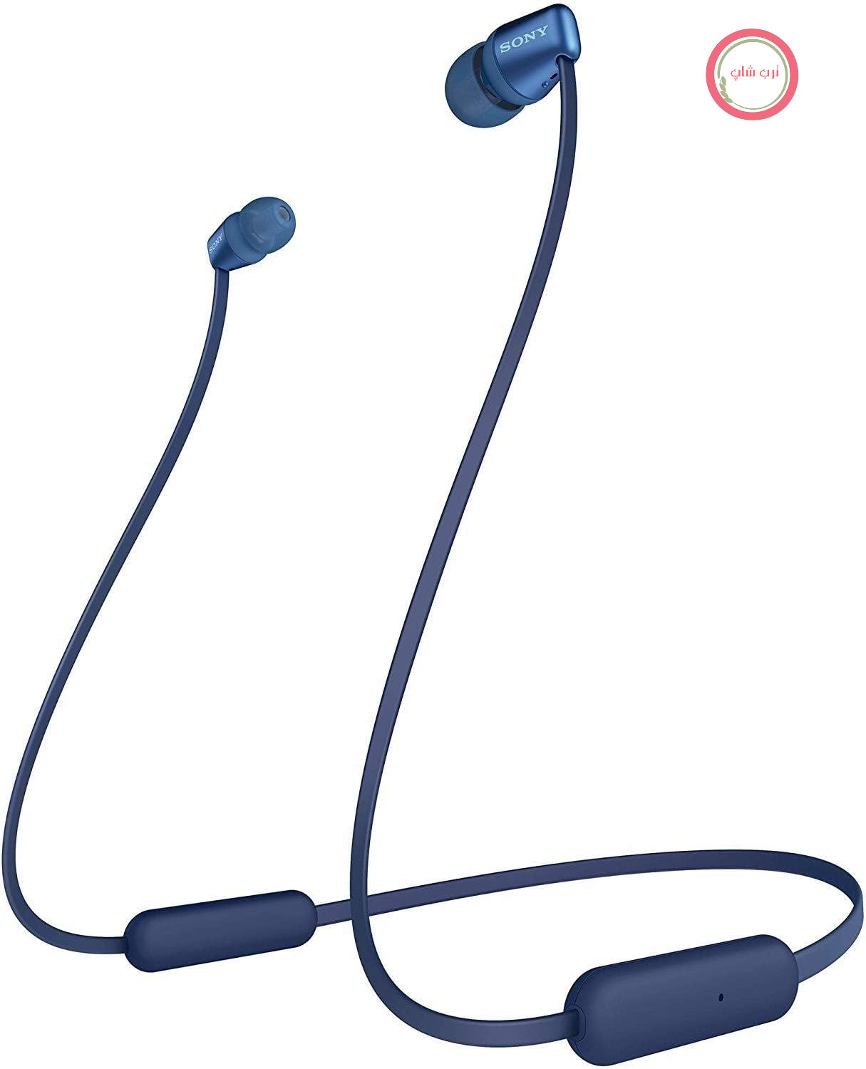 هدفون بی‌سیم بلوتوثی داخل گوشی سونی WI-C310 (عمر باتری ۱۵ ساعته، دستیار صوتی، هندزفری‌های مغناطیسی، طراحی پشت گردنی، عملکرد هدست یکپارچه، هدست با میکروفون) آبی