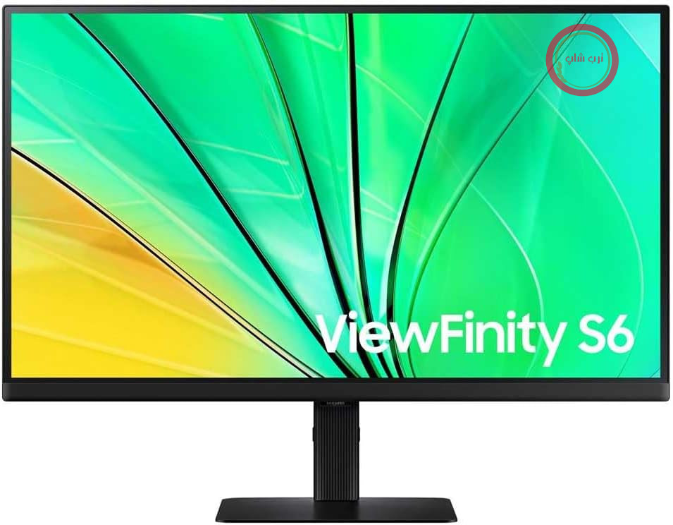 نمایشگر LED سامسونگ S60D با ابعاد 68.6 سانتی‌متر (27) و وضوح تصویر 2560 در 1440 پیکسل، چهارگانه، مدل LS27D600EAUXEN
