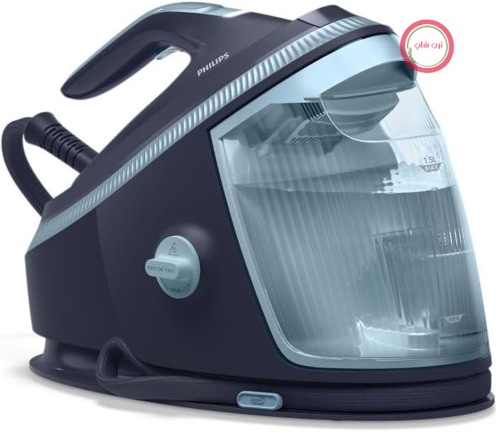 اتو بخار فیلیپس مدل PerfectCare سری 7000 - 600 گرم بخاردهی تقویتی، فشار 8.5 بار، OptimalTEMP، کفی SteamGlide Elite، مخزن جداشدنی 1.5 لیتری، بخاردهی عمودی، رسوب‌زدایی آسان (PSG7200/20)