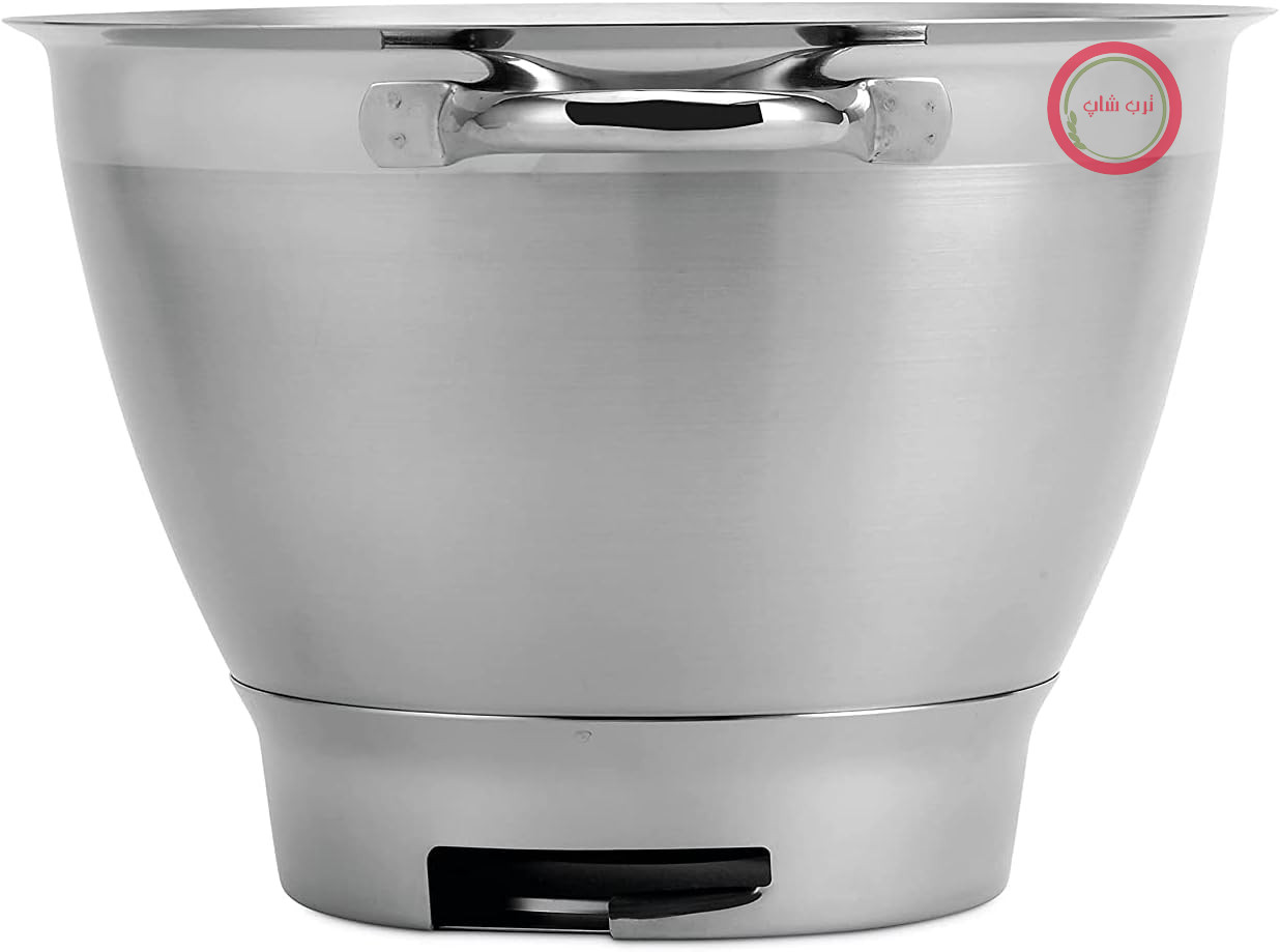 کاسه مخلوط کن کنوود KAT521SS، کاسه استیل ضد زنگ 4.6 لیتری ELITE CHEF SS BOWL، لوازم جانبی غذاساز، مناسب برای همه غذاسازهای Chef Elite سری KVC5000، نقره‌ای