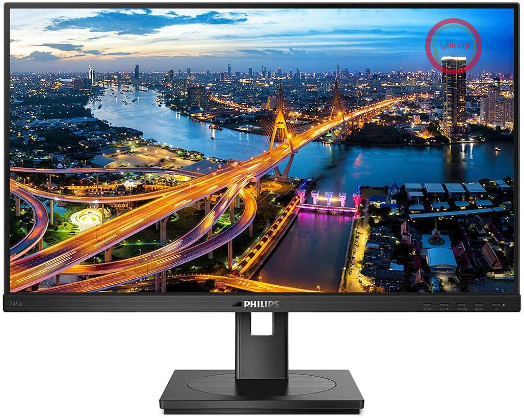 مانیتور فیلیپس ۲۴۵B1 با هاب USB، سایز ۲۴ اینچ، وضوح تصویر WQHD، نرخ نوسازی ۷۵ هرتز، پنل IPS، زمان پاسخگویی ۴ میلی‌ثانیه، قابلیت تنظیم ارتفاع، بلندگوها (۲۵۶۰x۱۴۴۰، HDMI، ۱x ۱.۴، DP، ۱x ۱.۲) مشکی