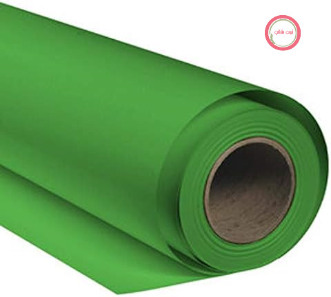 رول کاغذ پس‌زمینه Bresser SBP10، ابعاد 2.72 در 11 متر، رنگ سبز کروماکی | 160 گرم بر متر مربع، بدون بازتاب، با بافت مینیمال، هسته مقوایی 48 میلی‌متری، مناسب برای استودیوهای فیلم، تلویزیون و عکس، کروماکی