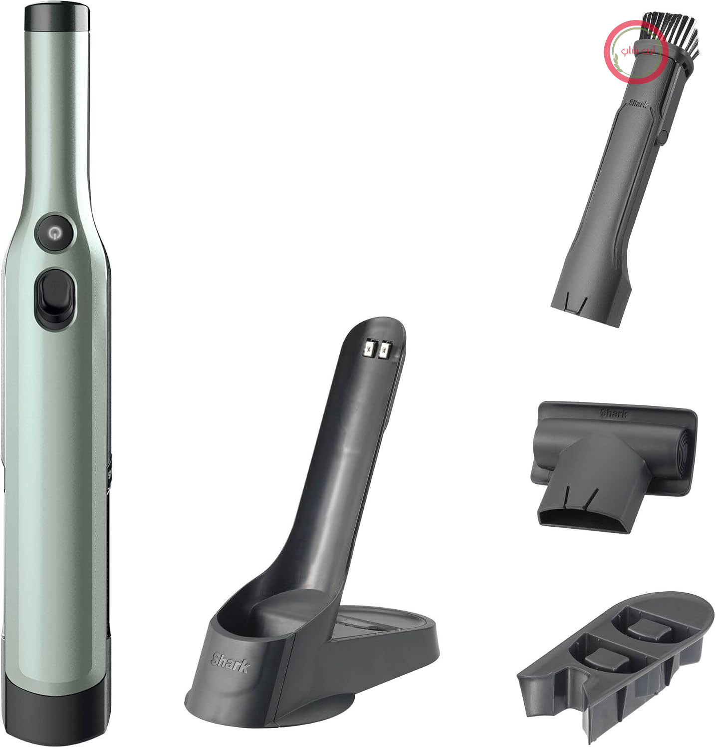 جارو شارژی دستی بی‌سیم شارک آمریکا Shark WandVac با پایه شارژ، سبز WV201EUGN