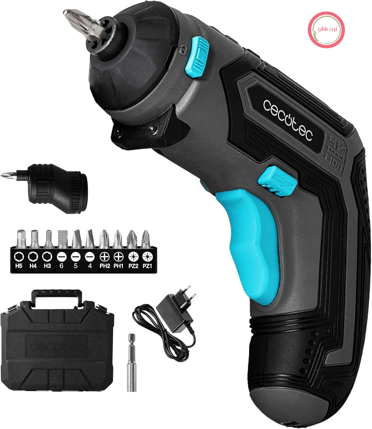پیچ گوشتی شارژی سکوتک اسپانیا Cecotec PowerGyro 3500 X - treme، باتری قدرتمند 6 نیوتن متر، 4 ولت