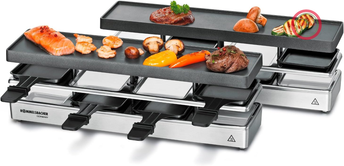 راکلت گریل رومیزی برقی روملزباخر آلمان Rommelsbacher مدل RC 1600 مناسب 8 نفر