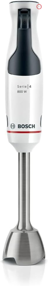 مخلوط کن دستی Bosch MSM4W410 ErgoMaster، موتور 800 وات - 4 تیغه QuattroBlade - اهرم سرعت با ماشه + توربو