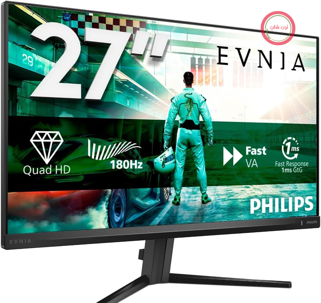 مانیتور بازی Philips Evnia 27M2N3500NL - 27 اینچ، Zoll Quad HD، 180 هرتز، 1 میلی‌ثانیه، FreeSync Prem.، HDR10 (2560x1440، 1x DisplayPort 1.4، 2X HDMI 2.0)
