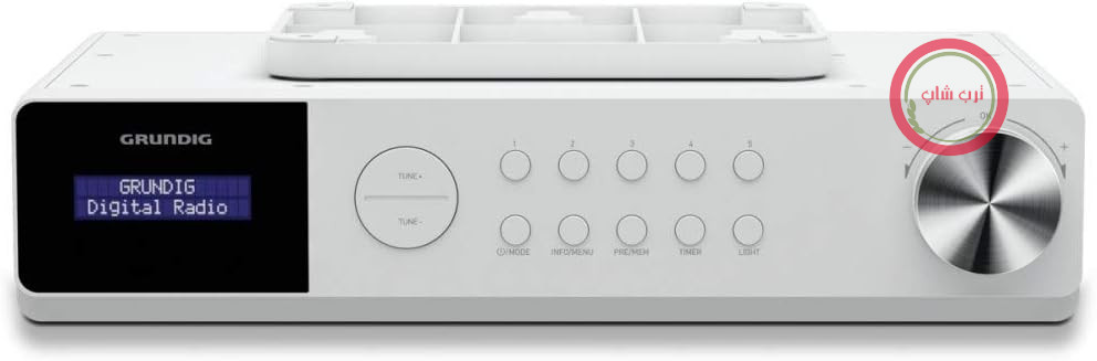 رادیو آشپزخانه Grundig DKR 1000 BT DAB+ با بلوتوث و گیرنده DAB+ سفید