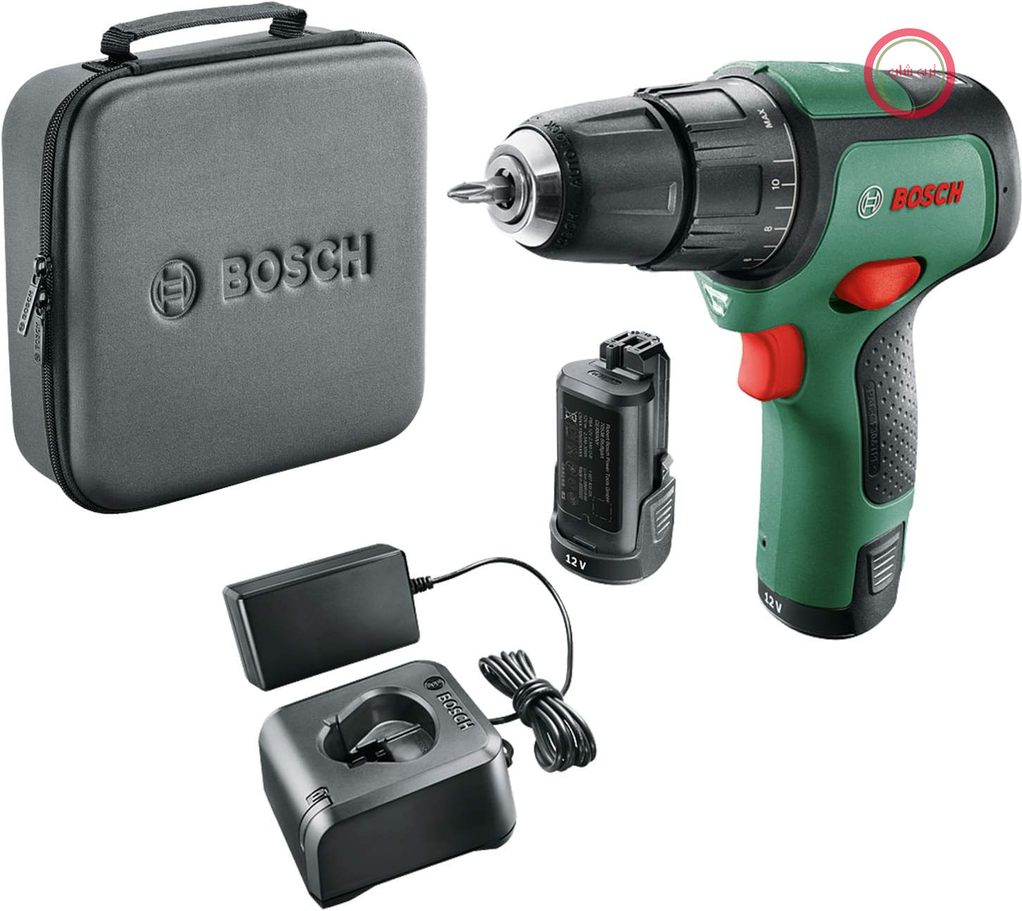 دریل پیچ گوشتی شارژی بوش آلمان Bosch مدل EasyImpact 12 (2 باتری، سیستم 12 ولت، در کیف نرم)