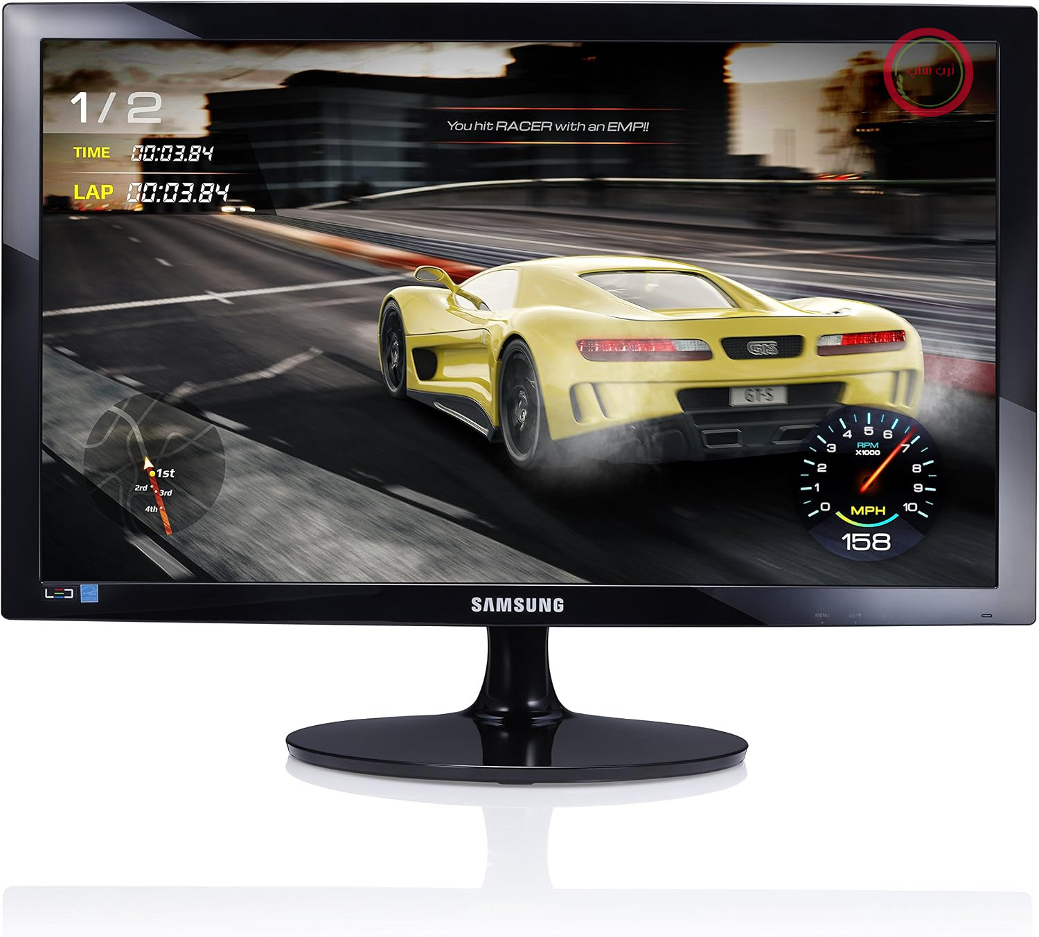 مانیتور سامسونگ Samsung مدل S24D330، 24 اینچ فول اچ‌دی، 1920 در 1080، زمان پاسخ 1 میلی‌ثانیه، 60 هرتز، حالت بازی، D-SUB، کابل HDMI، مشکی