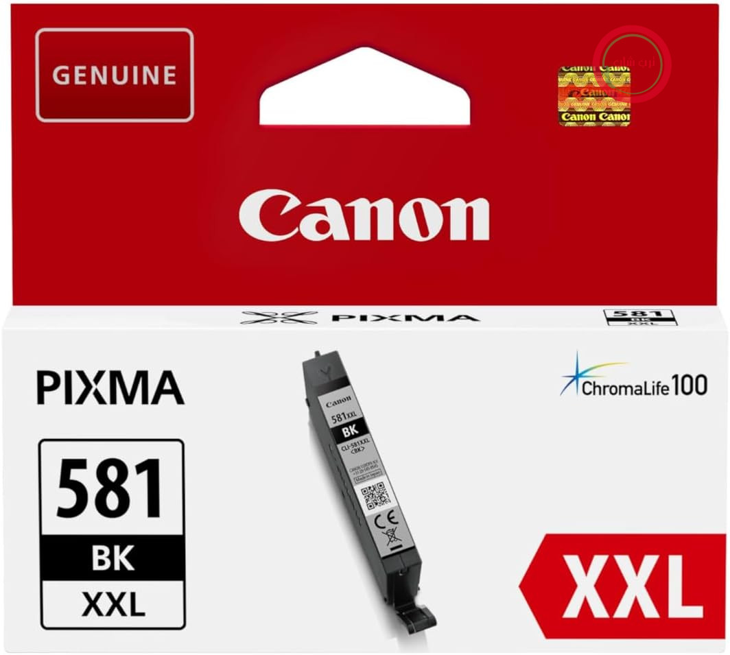 کارتریج جوهر عکس اصلی Canon CLI-581BK XXL مدل 1998C001، مشکی، 11.7 میلی‌لیتر