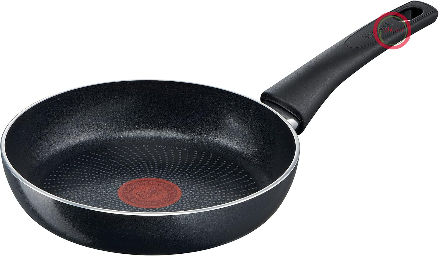 ماهیتابه تفال مدل C27802 سایز بزرگ، 20 سانتی‌متر | روکش نچسب | ترمو-سیگنال | پایه ترمو-فیوژن برای انواع اجاق گاز (القایی) | شکل عمیق | مشکی
