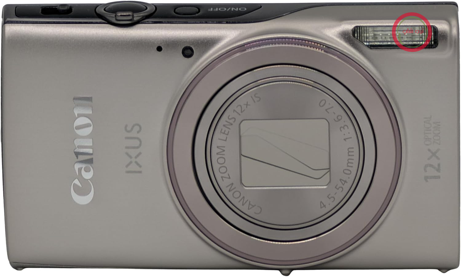دوربین کامپکت کانن ژاپن IXUS 285 HS، 20.2 مگاپیکسل، زوم اپتیکال 12 برابر، فیلمبرداری Full HD، وای فای، NFC، دوربین دیجیتال برای سفر و استفاده روزمره - نقره‌ای