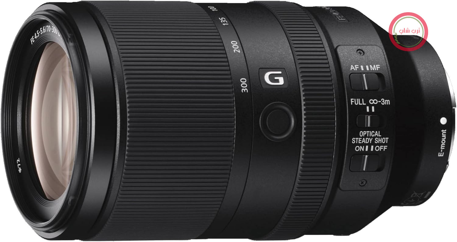 لنز زوم تله فوتو سونی SEL-70300G G (70-300 میلی‌متر، F4.5-5.6، OSS، فول فریم، مناسب برای سری‌های A7، ZV-E10، A6000 و Nex، مانت E) مشکی