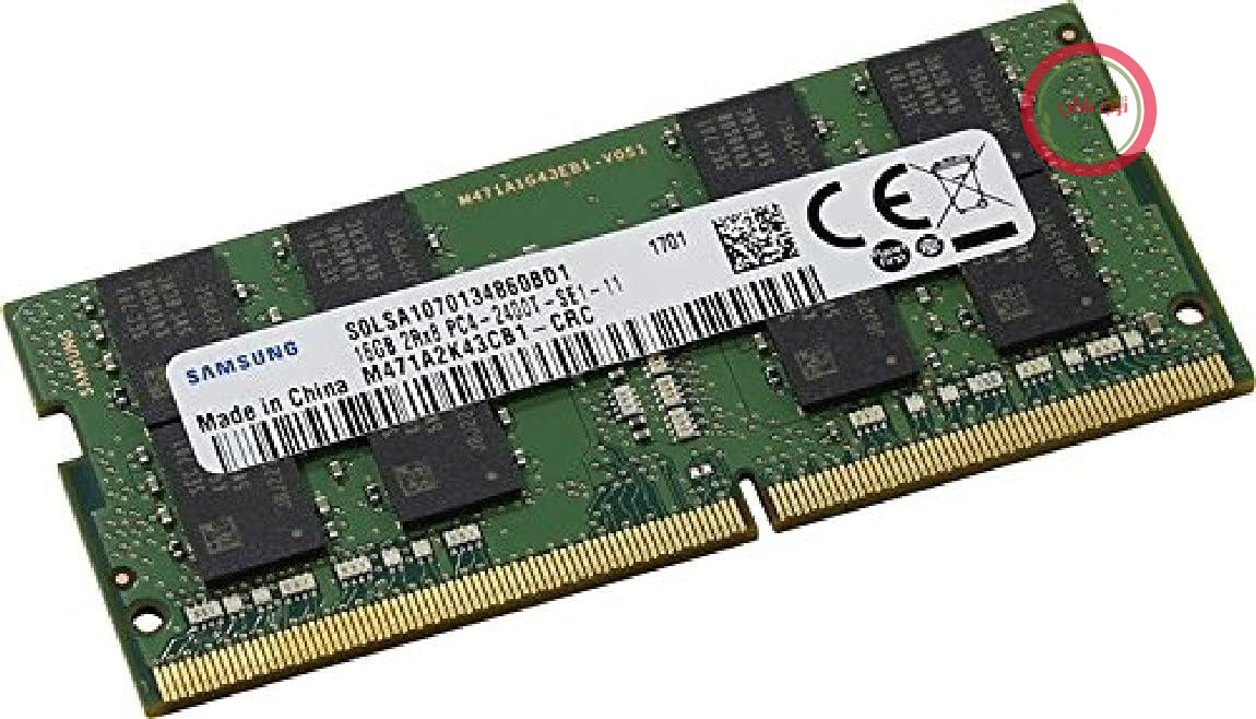رم سامسونگ M471A2K43CB1-CRC، 16 گیگابایت، 1.2 ولت، DDR4، رنگ سبز آبی