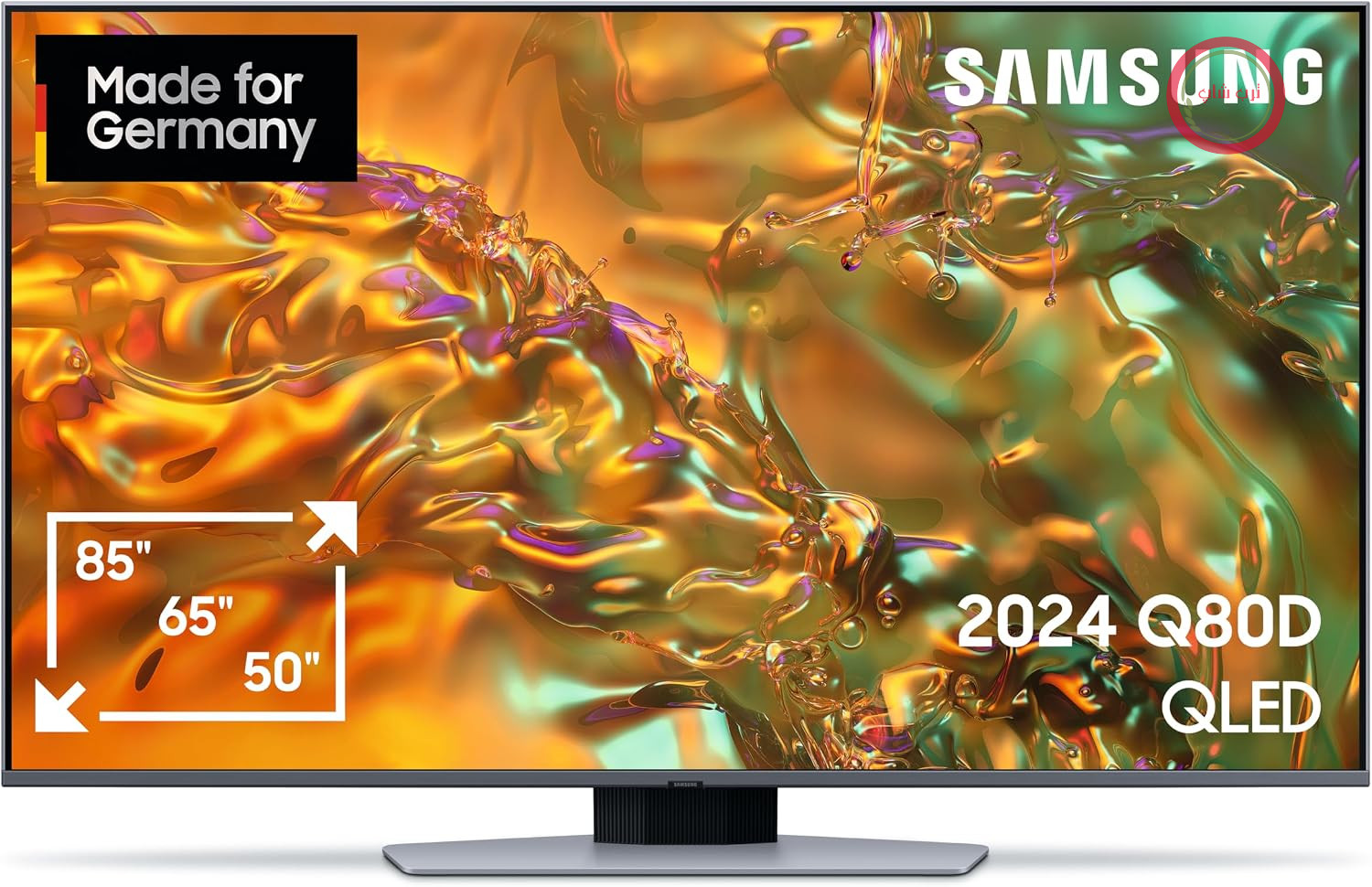 تلویزیون ۵۰ اینچ سامسونگ QLED 4K Q80D، تلویزیون با پردازنده Neural Quantum 4K AI Gen2، ارتقاء کیفیت تصویر با هوش مصنوعی، Direct Fully Array، تلویزیون هوشمند، هوش مصنوعی، مدل GQ50Q80DATXZG آلمانی
