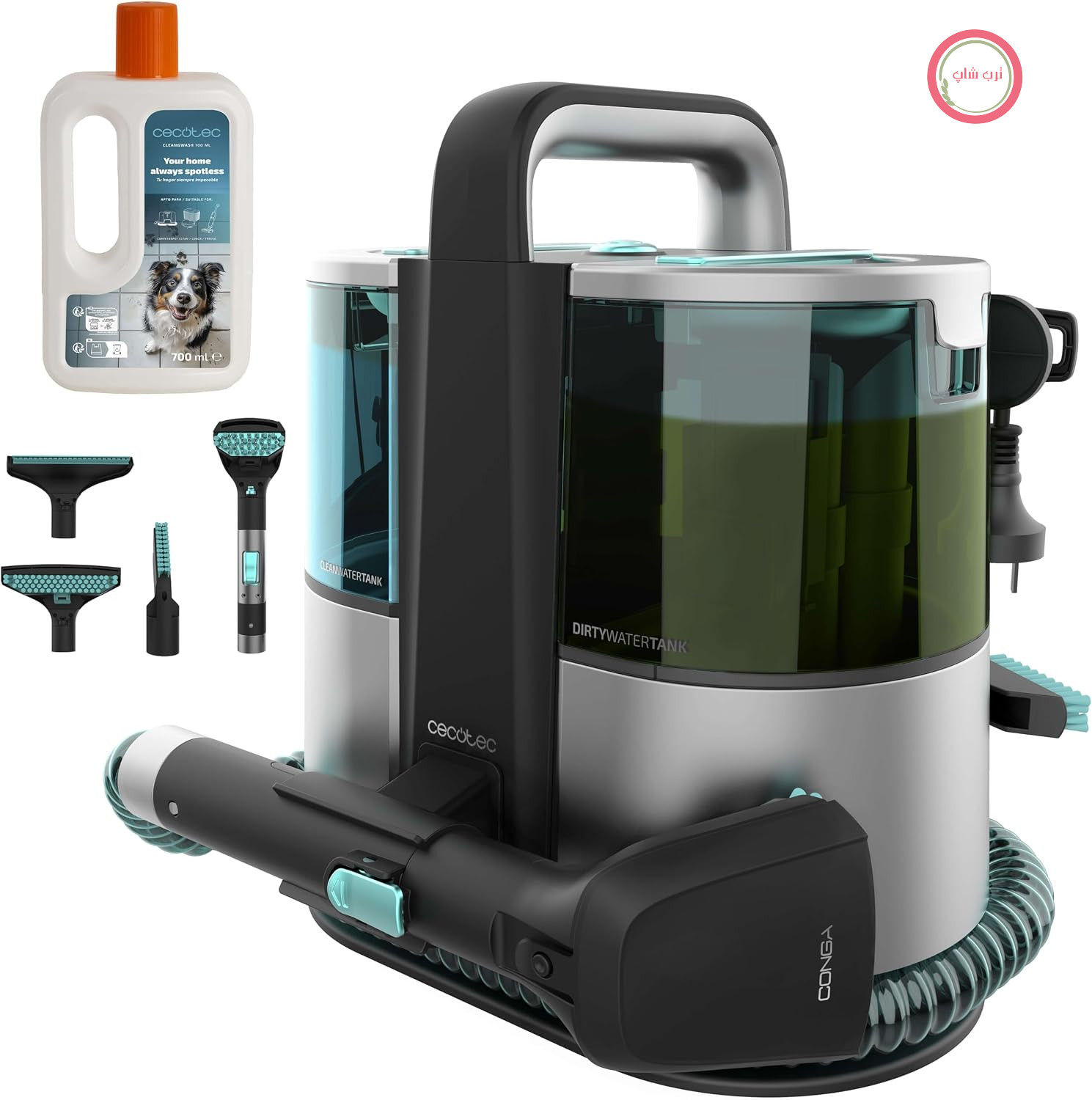 فرش شوی و مبل شوی سکوتک اسپانیا تمیزکننده فرش و موکت Cecotec Conga 4000 مدل XL Advance با کابل ۶۰۰ وات