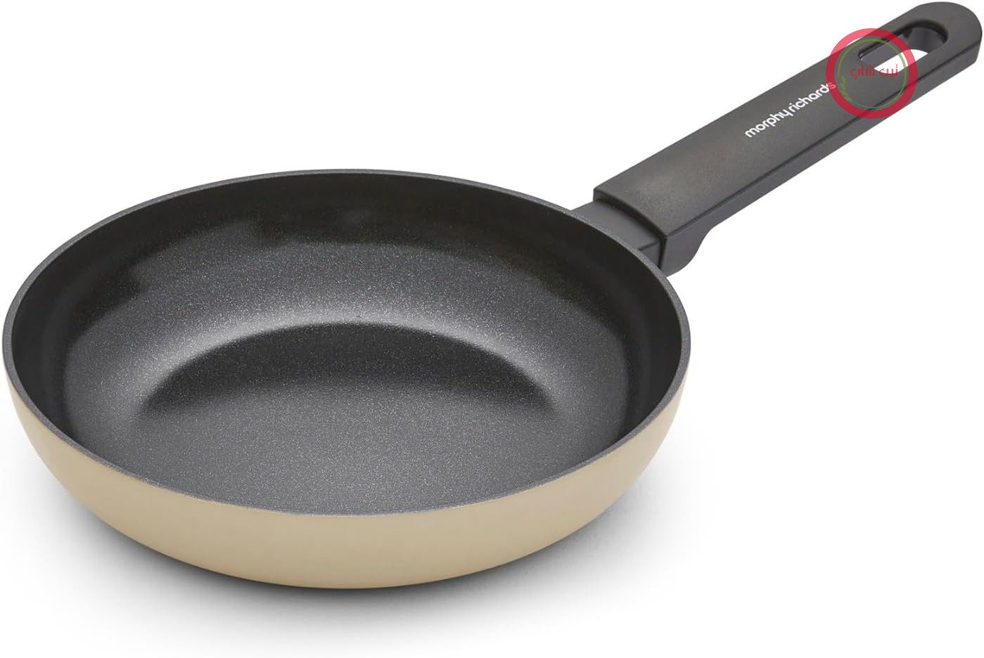 ماهیتابه مورفی ریچاردز انگلستان Morphy Richards آلومینیوم بازیافتی، 20 سانتی‌متر، پوشش سرامیکی نچسب، دسته‌های نرم، مناسب برای فر تا دمای 180 درجه سانتیگراد، مناسب برای انواع اجاق گاز، کرم، 853003
