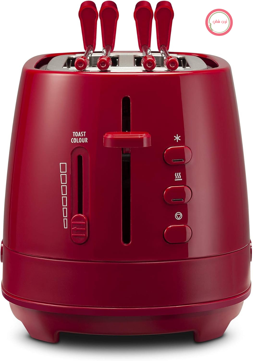 توستر De Longhi CTLAP2203 با انبر، 550 وات. قرمز