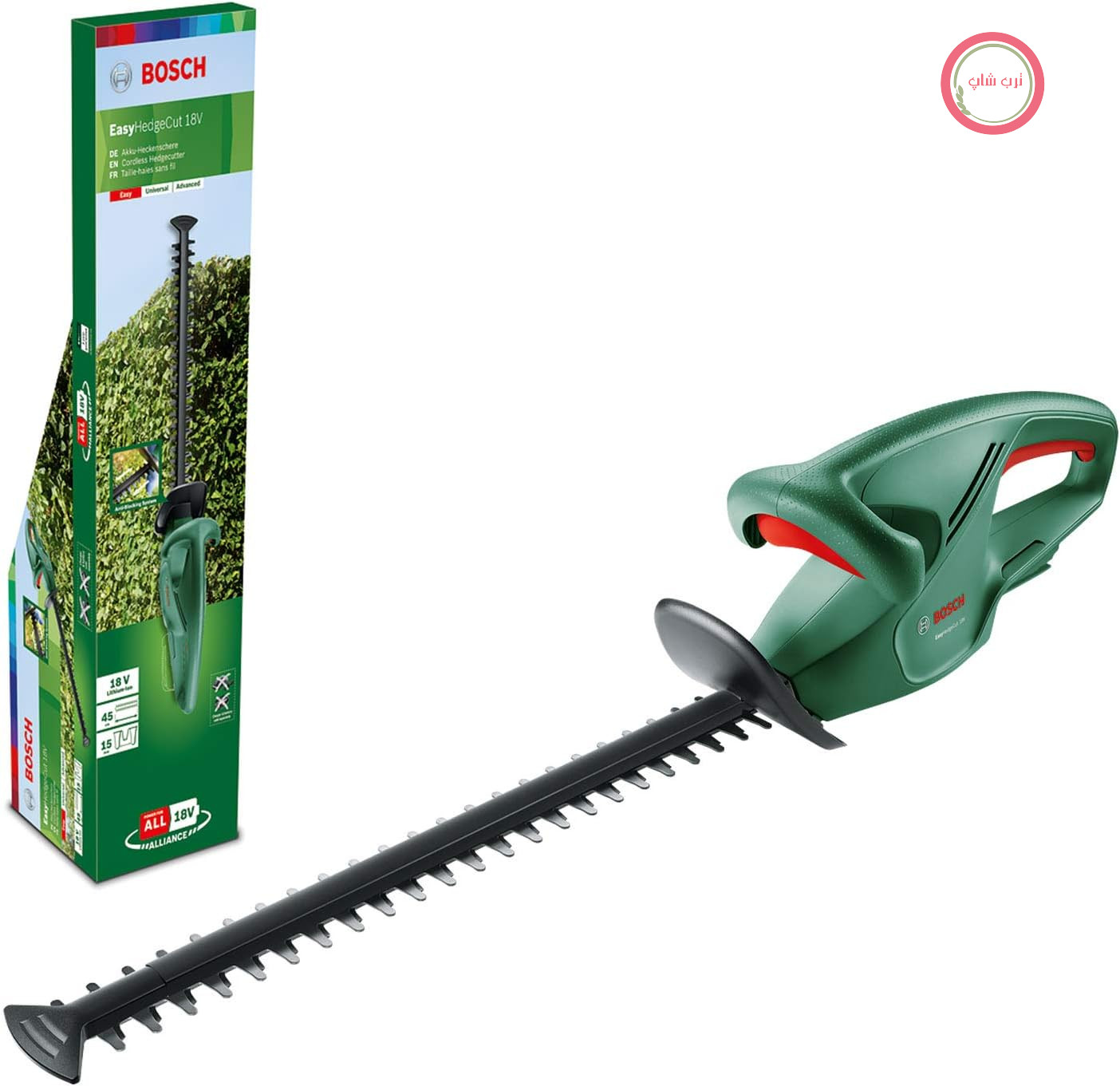 شمشادزن اصلاح پرچین شارژی بوش آلمان Bosch مدل  EasyHedgeCut 18 - 45 (بدون باتری/شارژر)