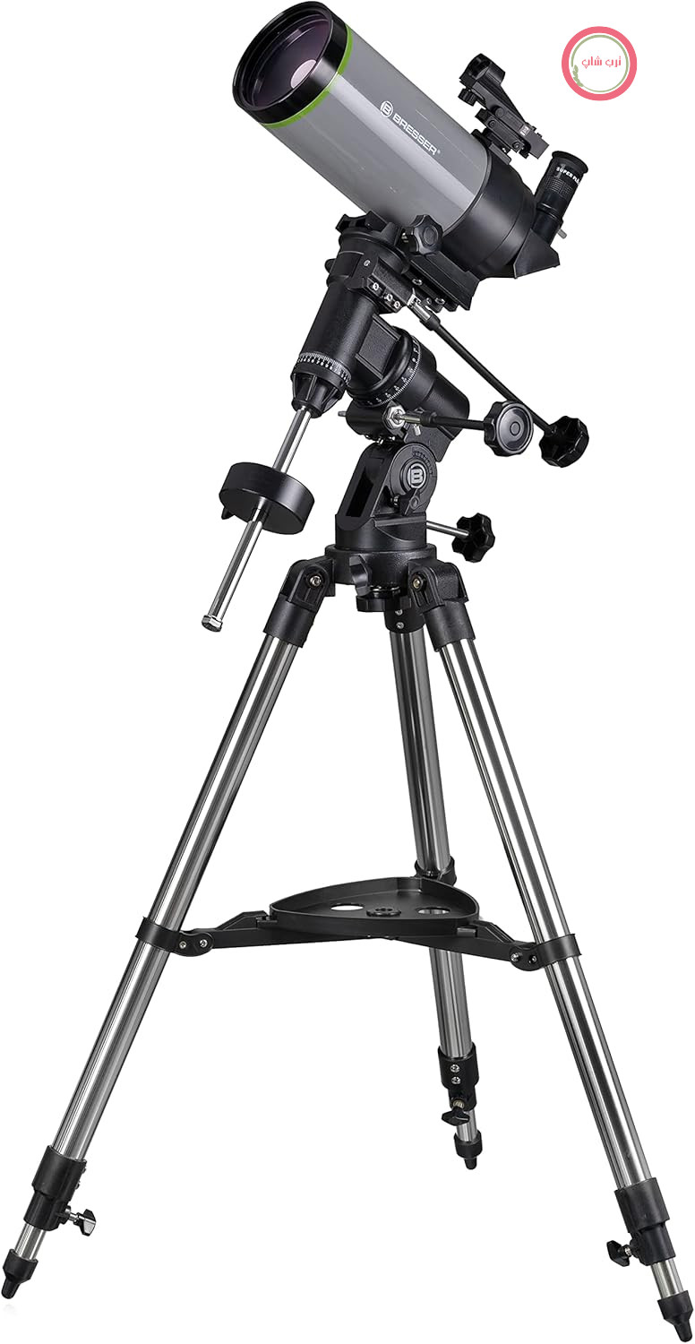 تلسکوپ Bresser FirstLight 100/1400 Maksutov به همراه آداپتور دوربین گوشی هوشمند شامل پایه، سه پایه و لوازم جانبی