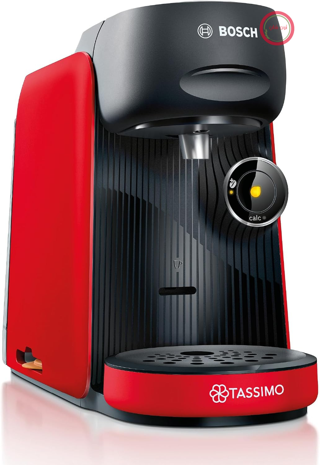 قهوه ساز کپسولی بوش آلمان Bosch Tassimo Finesse مدل TAS163E، 70 نوشیدنی، قهوه غلیظ‌تر با لمس یک دکمه، خاموش شدن خودکار، دوزبندی دقیق، 1400 وات، قرمز/مشکی