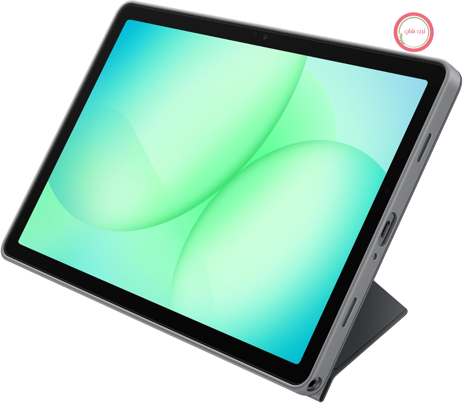 کاور کتاب سامسونگ EF-BX230 برای گلکسی تب A11+، قاب تبلت، باریک، سبک، گزینه پایه کاربردی، مشکی